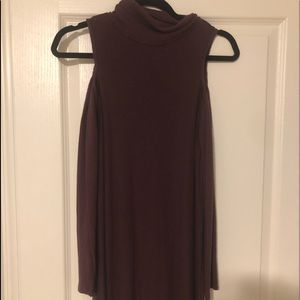 American Eagle Long Sleeve Burgundy Dress
